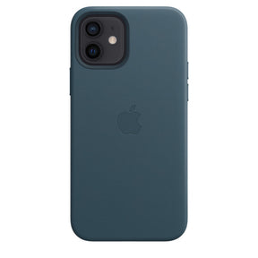 APPLE CAPA IPHONE 12/ 12 PRO 6.1 LEATHER CASE WITH MAGSAFE - BALTIC BLUE