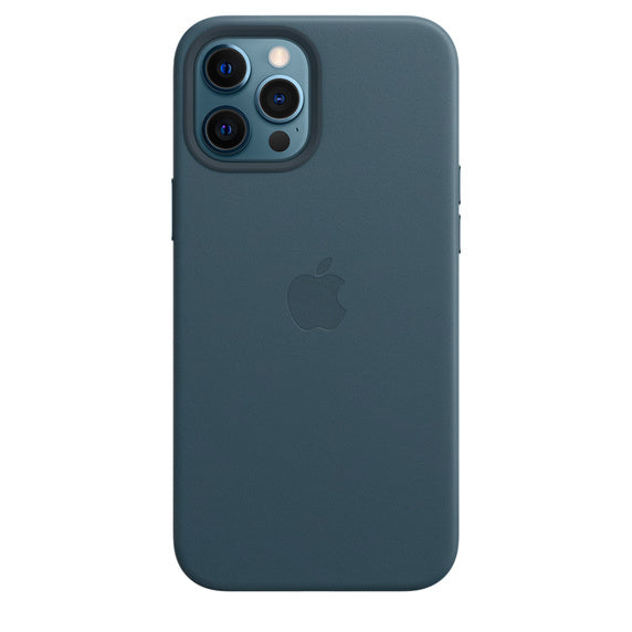 Funda de cuero con MagSafe para iPhone 12 Pro Max - Azul báltico