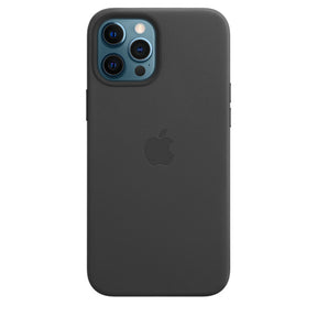 FUNDA DE CUERO APPLE CAPA IPHONE 12 PRO 6.7 MAX CON MAGSAFE - NEGRA