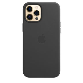 FUNDA DE CUERO APPLE CAPA IPHONE 12 PRO 6.7 MAX CON MAGSAFE - NEGRA