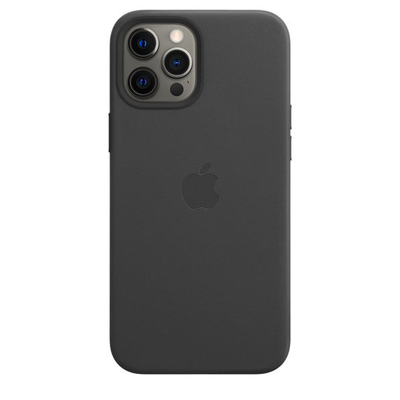 FUNDA DE CUERO APPLE CAPA IPHONE 12 PRO 6.7 MAX CON MAGSAFE - NEGRA