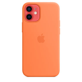 APPLE CAPA IPHONE 12 MINI 5.4 SILICONE CASE WITH MAGSAFE - KUMQUAT