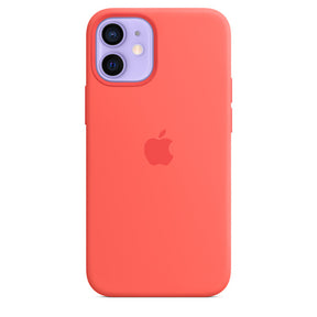 FUNDA DE SILICONA CON MAGSAFE APPLE CAPA IPHONE 12 MINI 5.4 - ROSA CÍTRICO