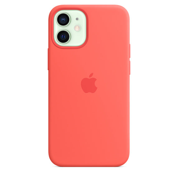 FUNDA DE SILICONA CON MAGSAFE APPLE CAPA IPHONE 12 MINI 5.4 - ROSA CÍTRICO