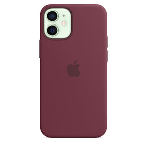 FUNDA APPLE CAPA IPHONE 12 MINI 5.4 SILICONA CON MAGSAFE - CIRUELA