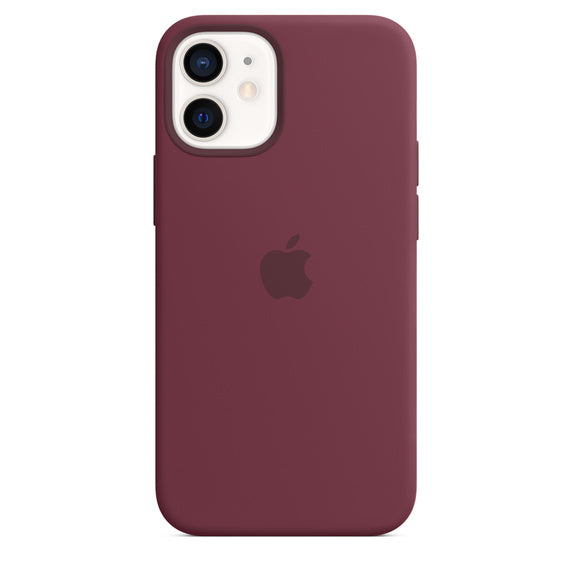 APPLE CAPA IPHONE 12 MINI 5.4 SILICONE CASE WITH MAGSAFE - PLUM