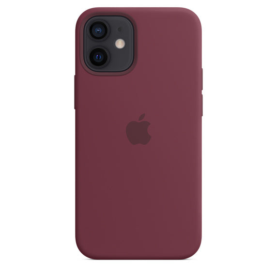 APPLE CAPA IPHONE 12 MINI 5.4 SILICONE CASE WITH MAGSAFE - PLUM