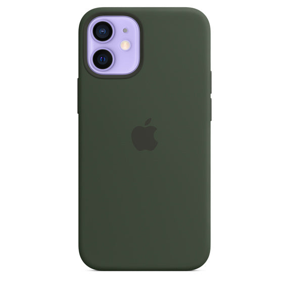 APPLE CASE IPHONE 12 MINI 5.4 SILICONE CASE WITH MAGSAFE - CYPRESS GREEN