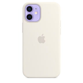 APPLE CAPA IPHONE 12 MINI 5.4 SILICONE CASE WITH MAGSAFE - WHITE