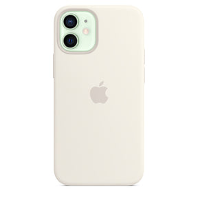 FUNDA APPLE CAPA IPHONE 12 MINI 5.4 SILICONA CON MAGSAFE - BLANCO