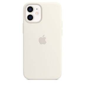 APPLE CAPA IPHONE 12 MINI 5.4 SILICONE CASE WITH MAGSAFE - WHITE