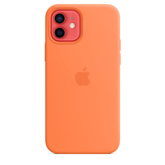 APPLE CAPA IPHONE 12/12 PRO 6.1 SILICONE CASE WITH MAGSAFE - KUMQUAT