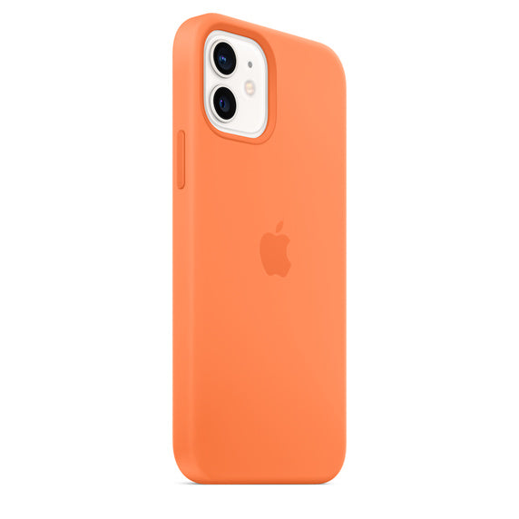 APPLE CAPA IPHONE 12/12 PRO 6.1 SILICONE CASE WITH MAGSAFE - KUMQUAT