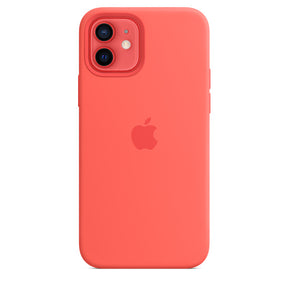 APPLE CAPA IPHONE 12/12 PRO 6.1 SILICONE CASE WITH MAGSAFE - PINK CITRUS