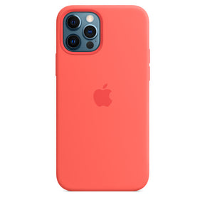 APPLE CAPA IPHONE 12/12 PRO 6.1 SILICONE CASE WITH MAGSAFE - PINK CITRUS