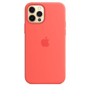 APPLE CAPA IPHONE 12/12 PRO 6.1 SILICONE CASE WITH MAGSAFE - PINK CITRUS