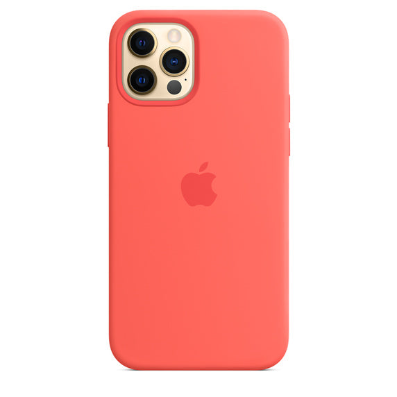 APPLE CAPA IPHONE 12/12 PRO 6.1 SILICONE CASE WITH MAGSAFE - PINK CITRUS