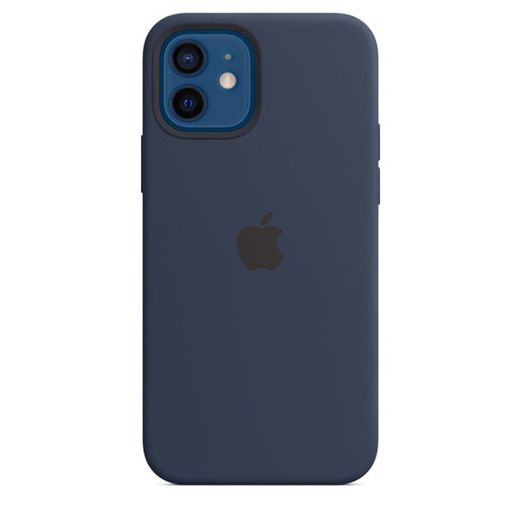 APPLE CAPA IPHONE 12/12 PRO 6.1 SILICONE CASE WITH MAGSAFE - DEEP NAVY