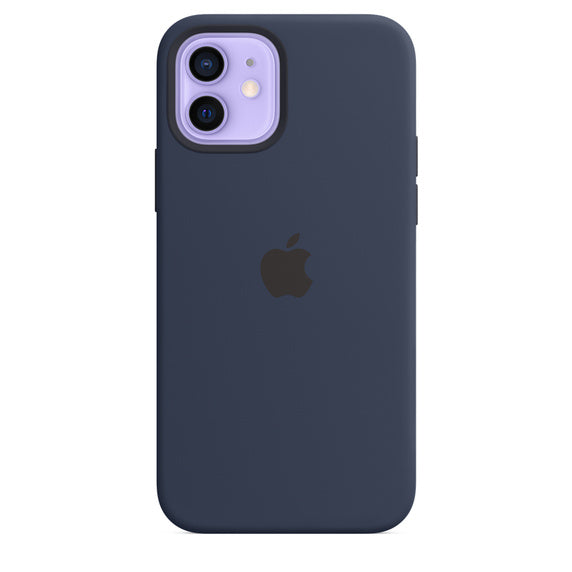 APPLE CAPA IPHONE 12/12 PRO 6.1 SILICONE CASE WITH MAGSAFE - DEEP NAVY