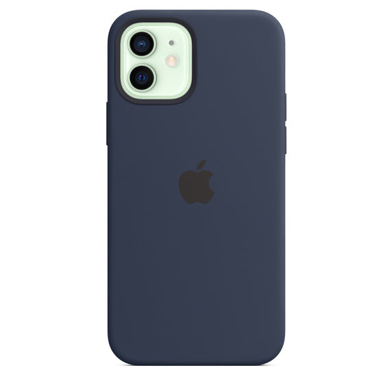 APPLE CAPA IPHONE 12/12 PRO 6.1 SILICONE CASE WITH MAGSAFE - DEEP NAVY