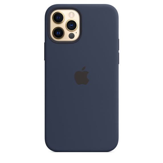 APPLE CAPA IPHONE 12/12 PRO 6.1 SILICONE CASE WITH MAGSAFE - DEEP NAVY