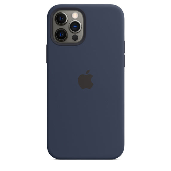 APPLE CAPA IPHONE 12/12 PRO 6.1 SILICONE CASE WITH MAGSAFE - DEEP NAVY