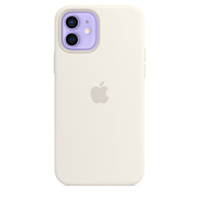 FUNDA DE SILICONA APPLE CAPA IPHONE 12/12 PRO 6.1 CON MAGSAFE - BLANCO