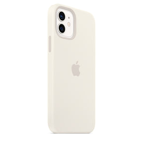 APPLE CAPA IPHONE 12/12 PRO 6.1 SILICONE CASE WITH MAGSAFE - WHITE