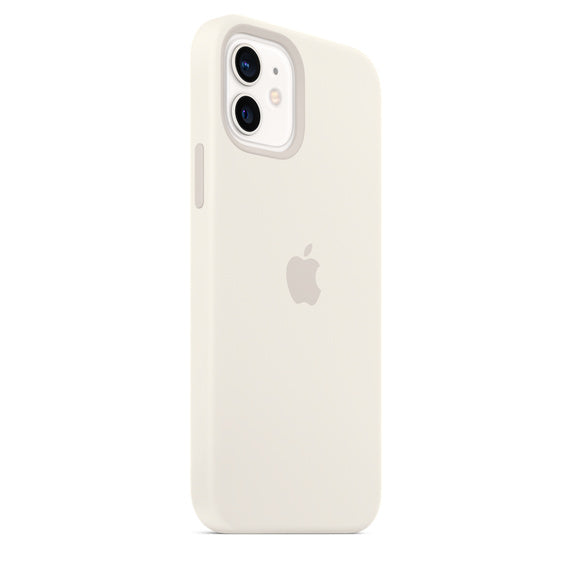 FUNDA DE SILICONA APPLE CAPA IPHONE 12/12 PRO 6.1 CON MAGSAFE - BLANCO