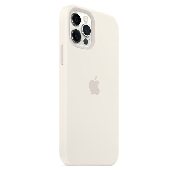 FUNDA DE SILICONA APPLE CAPA IPHONE 12/12 PRO 6.1 CON MAGSAFE - BLANCO