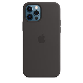 APPLE CAPA IPHONE 12/12 PRO 6.1 SILICONE CASE WITH MAGSAFE - BLACK