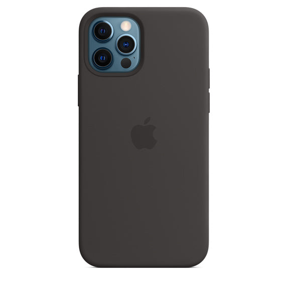 APPLE CAPA IPHONE 12/12 PRO 6.1 SILICONE CASE WITH MAGSAFE - BLACK