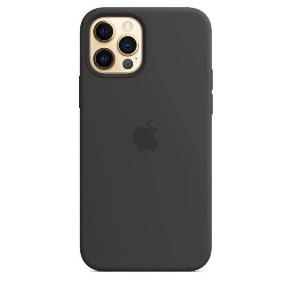 APPLE CAPA IPHONE 12/12 PRO 6.1 SILICONE CASE WITH MAGSAFE - BLACK