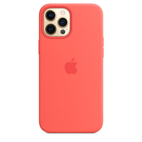 APPLE CAPA IPHONE 12 PRO 6.7 MAX SILICONE CASE WITH MAGSAFE - PINK CITRUS