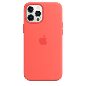 APPLE CAPA IPHONE 12 PRO 6.7 MAX SILICONE CASE WITH MAGSAFE - PINK CITRUS