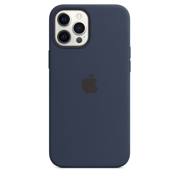 APPLE CAPA IPHONE 12 PRO 6.7 MAX SILICONE CASE WITH MAGSAFE - DEEP NAVY