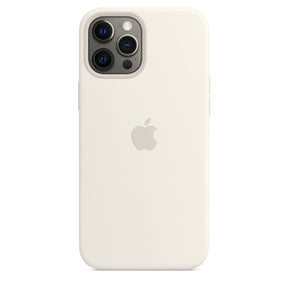 FUNDA APPLE CAPA IPHONE 12 PRO 6.7 MAX SILICONA CON MAGSAFE - BLANCO