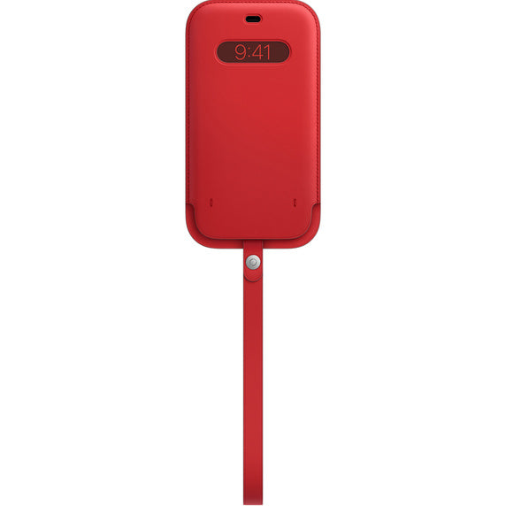 iPhone 12 Pro Max Leather Sleeve with MagSafe - (PRODUCT)RED