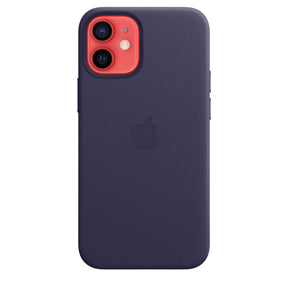 APPLE CAPA IPHONE 12 MINI 5.4 LEATHER CASE WITH MAGSAFE - DEEP VIOLET