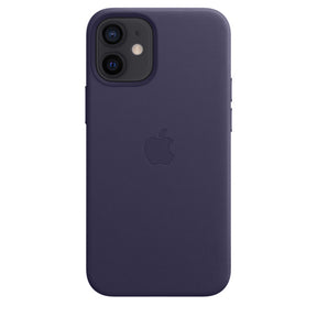 APPLE CAPA IPHONE 12 MINI 5.4 LEATHER CASE WITH MAGSAFE - DEEP VIOLET