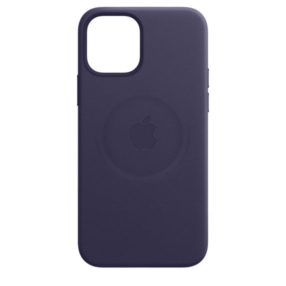 APPLE CAPA IPHONE 12 MINI 5.4 LEATHER CASE WITH MAGSAFE - DEEP VIOLET