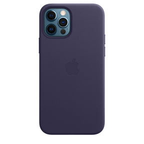 FUNDA DE CUERO APPLE CAPA IPHONE 12/ 12 PRO 6.1 CON MAGSAFE - VIOLETA PROFUNDO