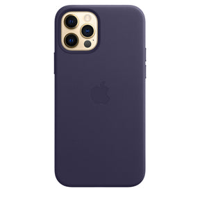 FUNDA DE CUERO APPLE CAPA IPHONE 12/ 12 PRO 6.1 CON MAGSAFE - VIOLETA PROFUNDO