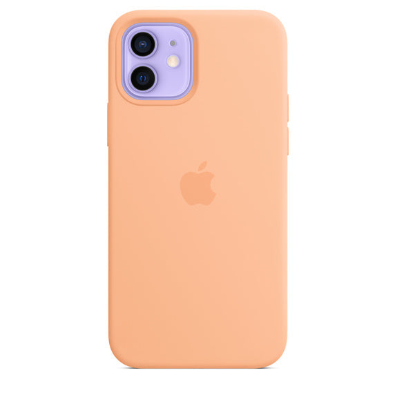 FUNDA DE SILICONA CON MAGSAFE APPLE CAPA IPHONE 12/12 PRO 6.1 - CANTALOUPE