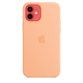 APPLE CAPA IPHONE 12/12 PRO 6.1 SILICONE CASE WITH MAGSAFE - CANTALOUPE