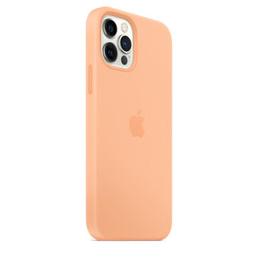 APPLE CAPA IPHONE 12/12 PRO 6.1 SILICONE CASE WITH MAGSAFE - CANTALOUPE