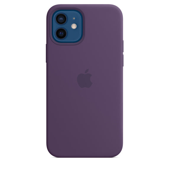 APPLE CAPA IPHONE 12/12 PRO 6.1 SILICONE CASE WITH MAGSAFE - AMETHYST