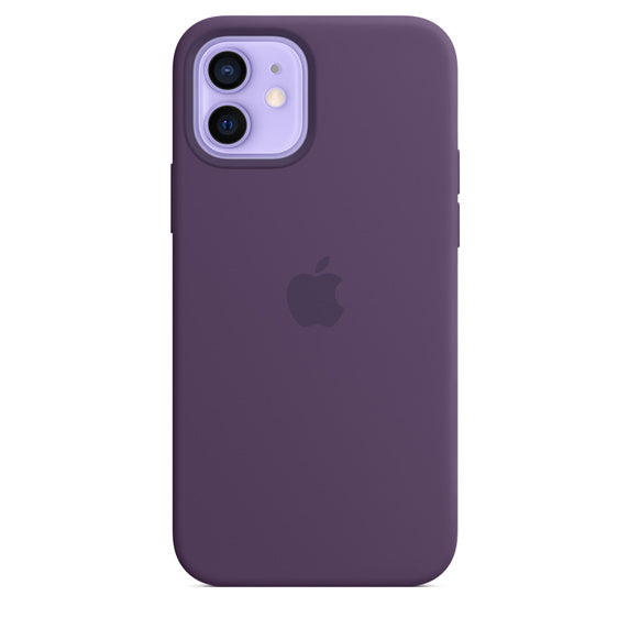 APPLE CAPA IPHONE 12/12 PRO 6.1 SILICONE CASE WITH MAGSAFE - AMETHYST