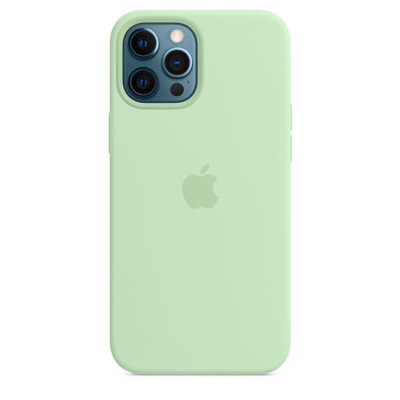 APPLE CAPA IPHONE 12 PRO 6.7 MAX SILICONE CASE WITH MAGSAFE - PISTACHIO