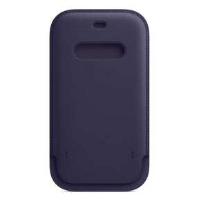 APPLE CAPA IPHONE 12/12 PRO 6.1 LEATHER SLEEVE WITH MAGSAFE - DEEP VIOLET